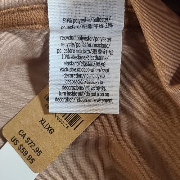 PINK Victorias Secret Velour Track Suit Jacket NEW Size XL Y2K Style Taupe - Picture 5 of 7